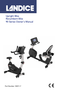 Handleiding Landice R7 Hometrainer