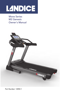 Handleiding Landice M2 Genesis Loopband