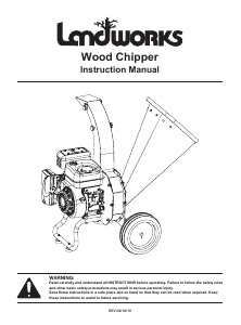 Manual Landworks LCE12 Garden Shredder