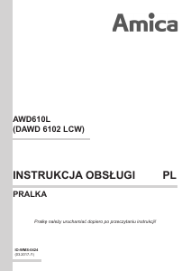 Instrukcja Amica DAWD 6102 LCW Pralka