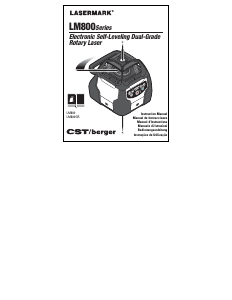 Manual de uso Lasermark LM800 Nivel láser de rotación