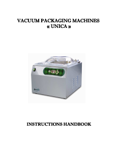Handleiding Lavezzini Unica Vacumeermachine