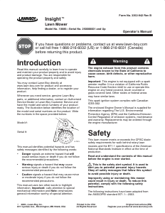 Manual Lawn-Boy 10685 Insight Lawn Mower