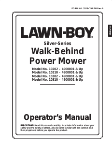 Manual Lawn-Boy 10302 Silver Series Lawn Mower