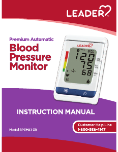 Manual de uso Leader BP3MS1-3B Tensiómetro