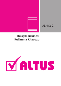 Kullanım kılavuzu Altus AL 412 C Bulaşık makinesi