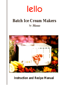 Manual Lello Ragusa Ice Cream Machine