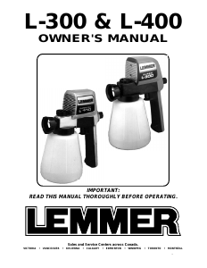 Handleiding Lemmer L-400 Verfspuit