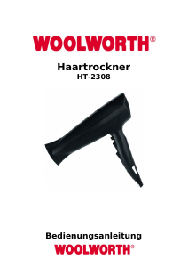 Návod Woolworth HT-2308 Fén na vlasy