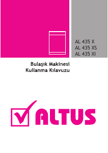 Kullanım kılavuzu Altus AL 435 X Bulaşık makinesi