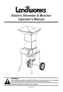 Manual Landworks GUO049 Garden Shredder