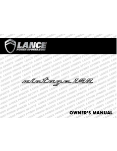 Handleiding Lance Vintage 150 Scooter