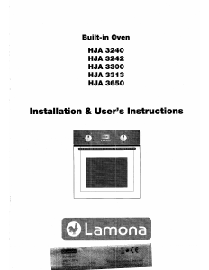 Handleiding Lamona HJA3242 Oven