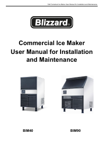 Handleiding Blizzard BIM40 IJsblokjesmachine