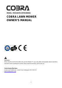 Handleiding Cobra MX515SPBI Grasmaaier