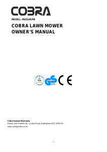 Handleiding Cobra MX514SPB Grasmaaier