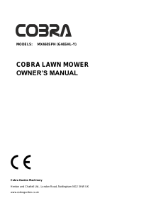 Handleiding Cobra MX460SPH Grasmaaier