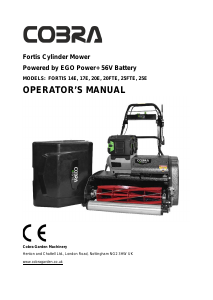 Handleiding Cobra Fortis 20FTE Grasmaaier