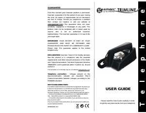 Manual Geemarc Trimline Phone