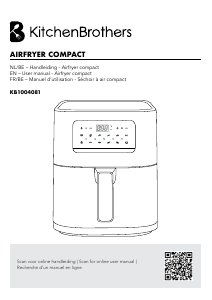 Handleiding KitchenBrothers KB1004081 Friteuse