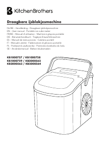 Instrukcja KitchenBrothers KB1000759 Kostkarka do lodu