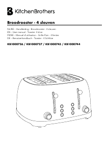 Handleiding KitchenBrothers KB1000727 Broodrooster