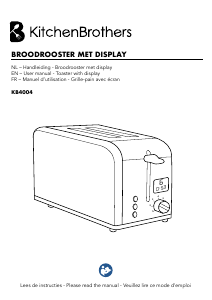 Mode d’emploi KitchenBrothers KB4004 Grille pain