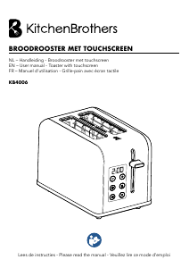 Handleiding KitchenBrothers 4006 Broodrooster