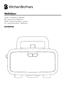 Mode d’emploi KitchenBrothers KB1000706 Gaufrier