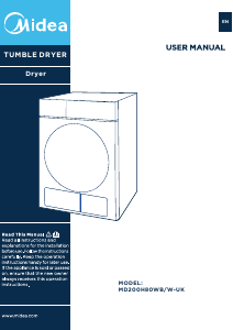 Handleiding Midea MD200H80WB Wasdroger
