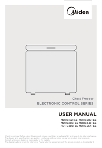 Handleiding Midea MDRC564FEE01 Vriezer