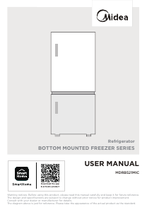 Handleiding Midea MDRB521MIC028 Koel-vries combinatie