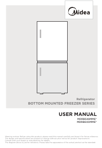 Handleiding Midea MDRB548MME46 Koel-vries combinatie