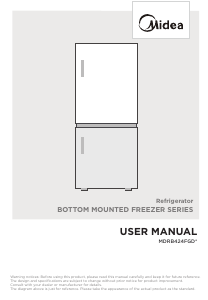 Manual Midea MDRB424FGD01O Fridge-Freezer