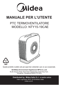 Manual Midea NTY15-19CAE Heater
