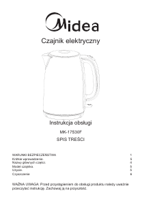 Instrukcja Midea MK-17S30F Czajnik