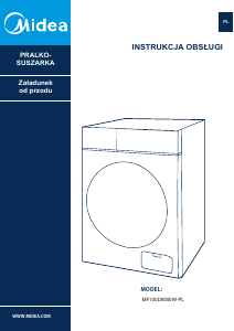 Instrukcja Midea MF100D80WB/W-PL Pralko-suszarka
