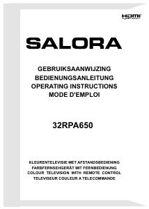 Bedienungsanleitung Salora 32RPA650 LED fernseher