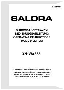 Bedienungsanleitung Salora 32HWA555 LED fernseher