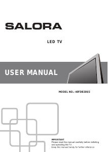 Bedienungsanleitung Salora 40FDB200/2 LED fernseher
