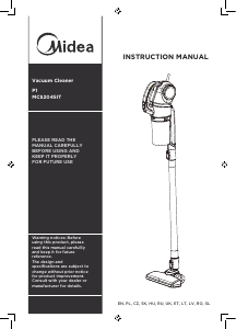 Manual Midea P1 MCS2045IT Aspirator