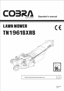 Handleiding Cobra TN1961SXRS Grasmaaier