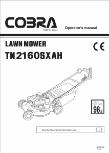 Handleiding Cobra TN2160SXAH Grasmaaier