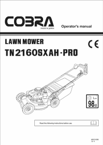 Manual Cobra TN2160SXAH-PRO Lawn Mower