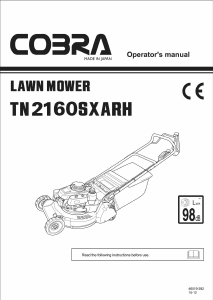 Handleiding Cobra TN2160SXARH Grasmaaier