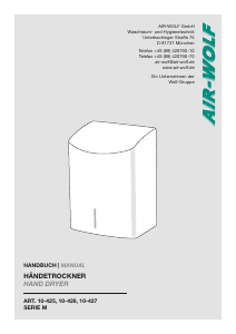 Handleiding Air-Wolf 10-427 Serie M Handendroger