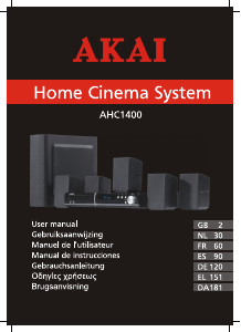 Handleiding Akai AHC1400 Home cinema set