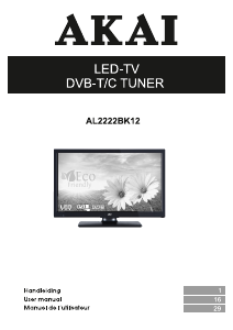 Mode d’emploi Akai AL2222BK12 Téléviseur LED