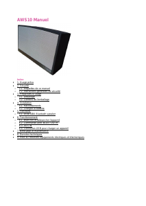 Mode d’emploi Akai AWS10WE Haut-parleur