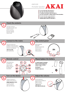 Handleiding Akai AWS100 Luidspreker